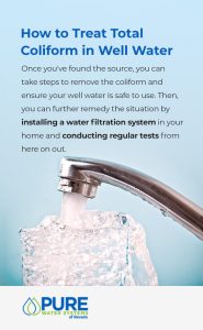 How to treat total coliform in well water